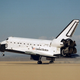 Space Shuttle Atlantis landing on October 23, 1989. The orbiters were equipped with three Space Shuttle Main Engines (SSMEs), now known as RS-25s.